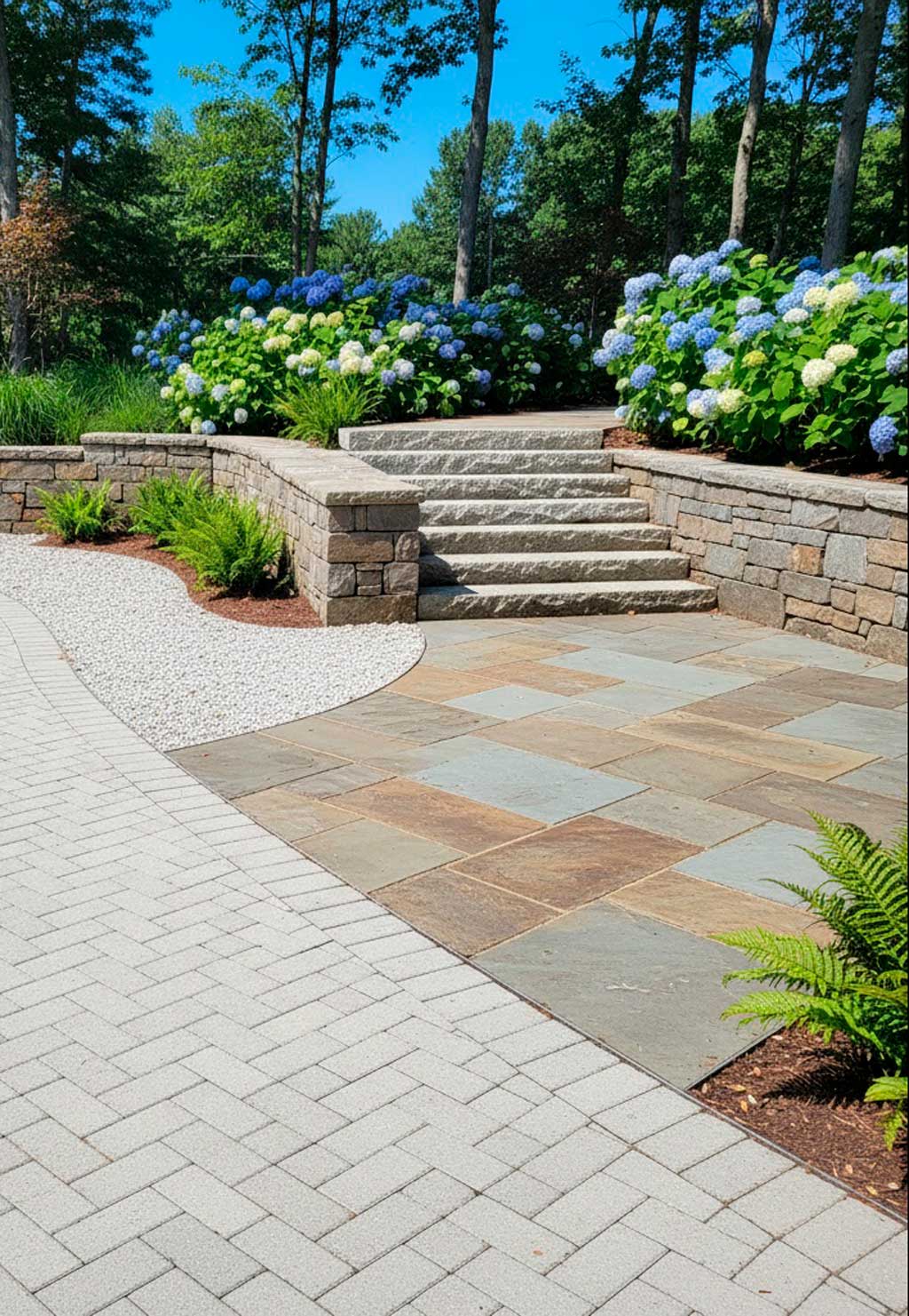 Brolæggerarbejde i Gentofte