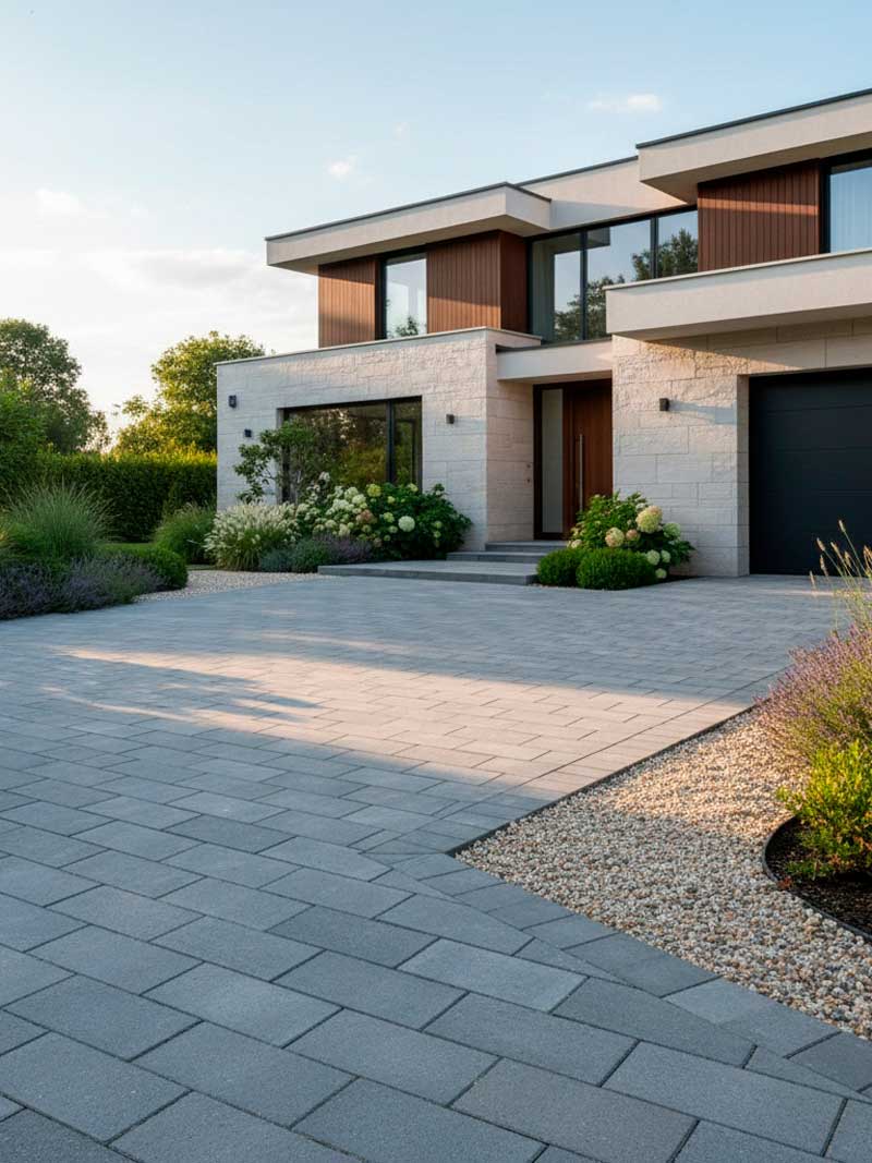 Brolæggerarbejde i Gentofte